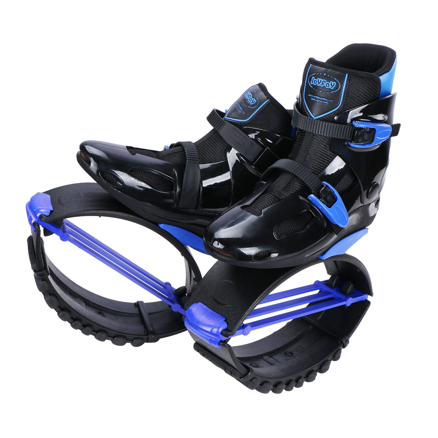 Joyfay Jumping Shoes Black-BLue Fitness Bouncy Boots Unisex, XL XXL