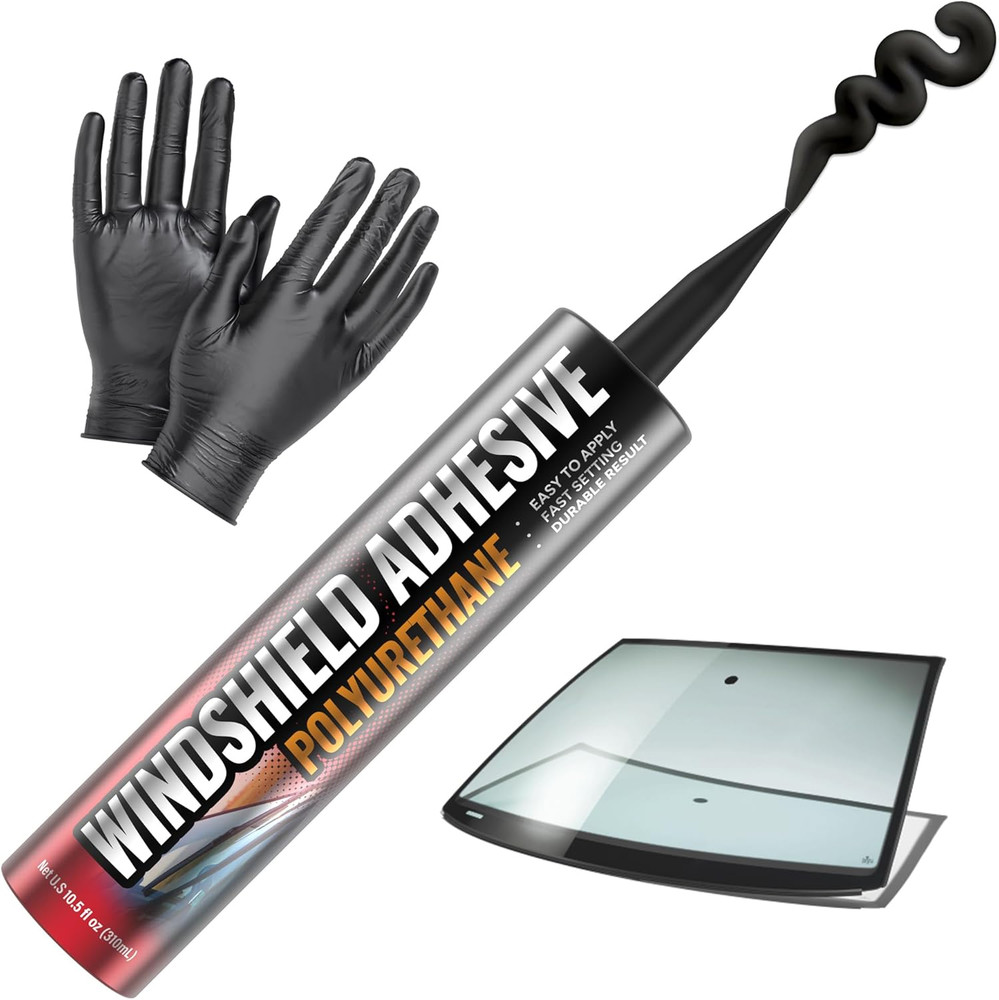 Quick Cure Polyurethane Windshield Adhesive - 310ml Weather Resistant Sealant