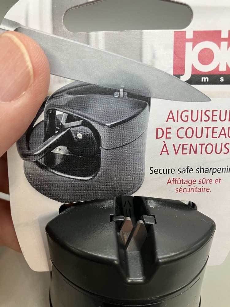 Joie Kitchen Knife Sharpener with suction cup Secure/Safe Design!