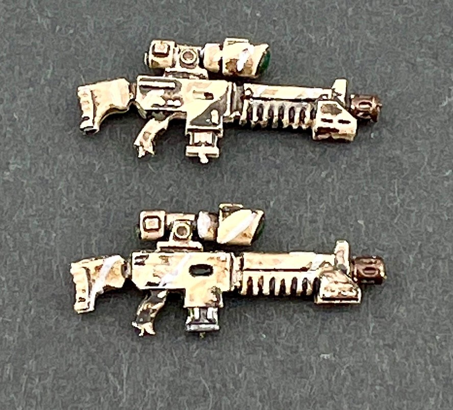 Warhammer 40k: Guardsman Weapons and Bits PAINTED GAMES WORKSHOP