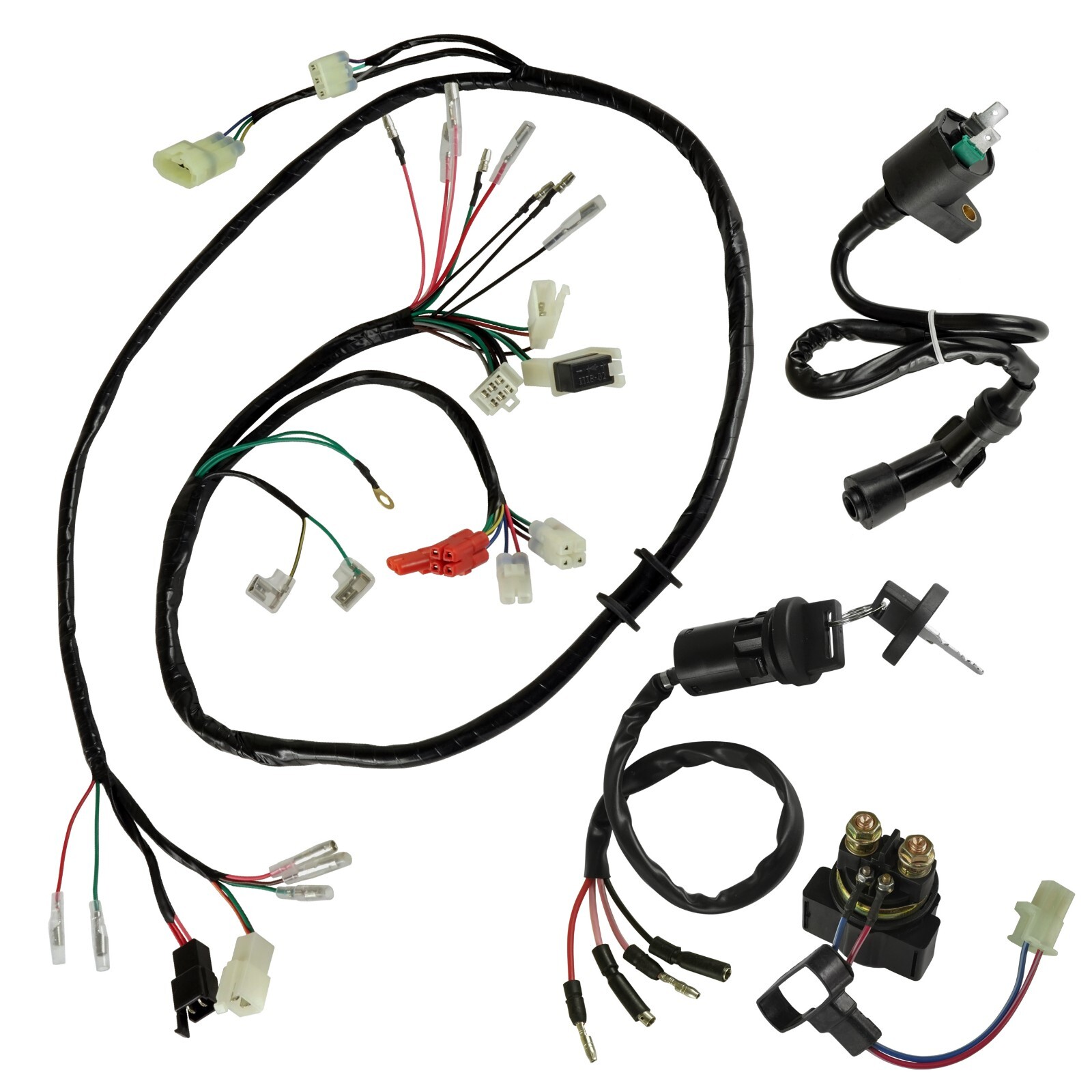 Wire Harness / Starter/ Ignition Key Switch ,Coil Honda FourTrax TRX 300 1994-95