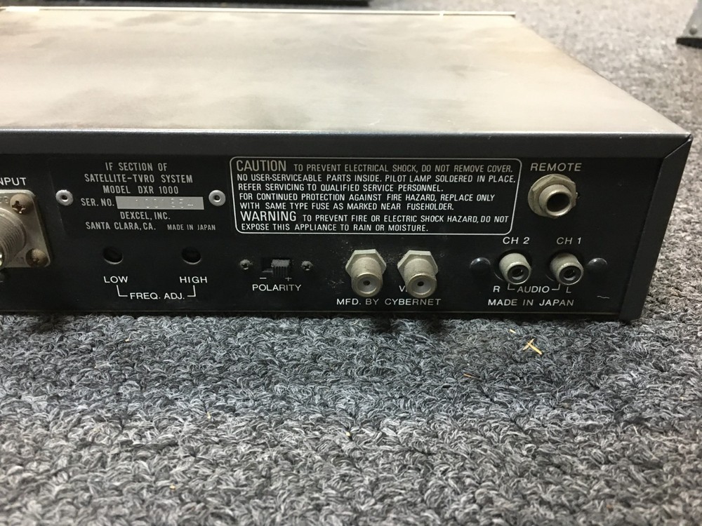 SATELLITE RECIEVER DEXCEL MODEL DXR 1000, JAPAN, UNTESTED