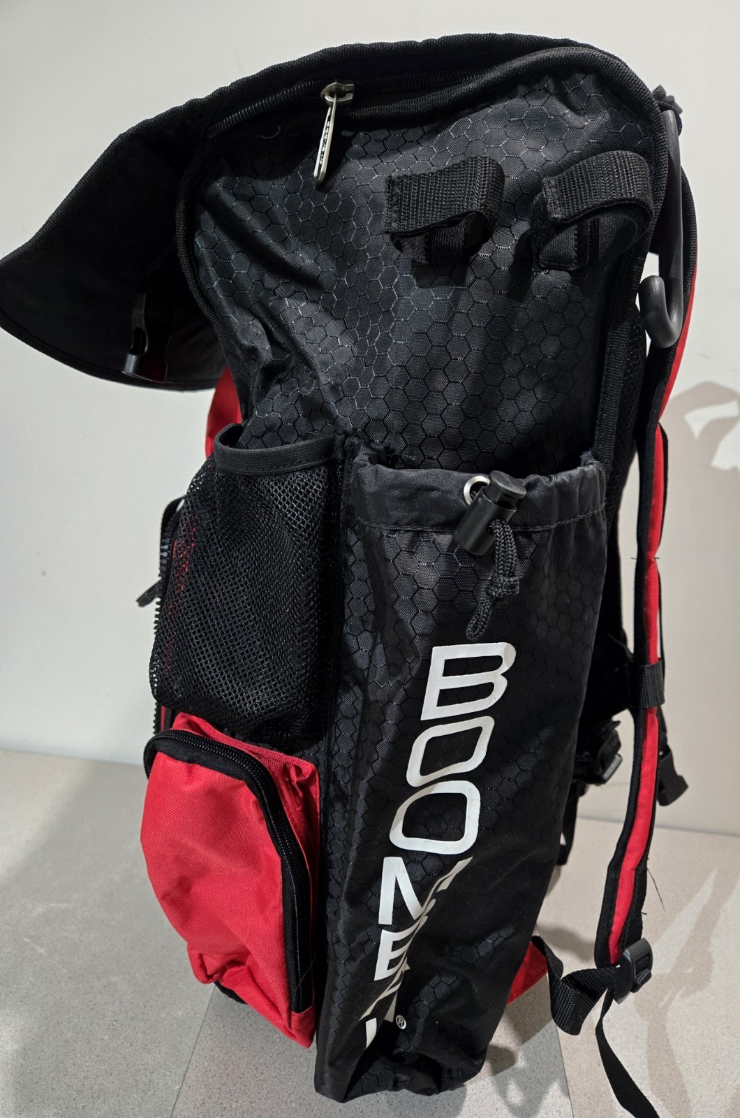 Boombah Superpack Red Black *missing Front Flap *