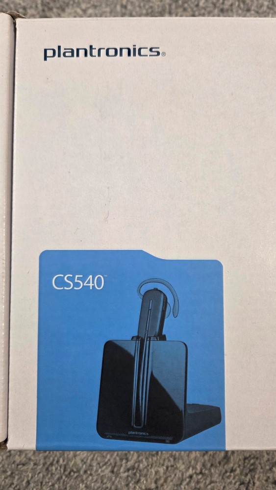 Plantronics CS540 Wireless Headset System Black Complete In Box 84693-01