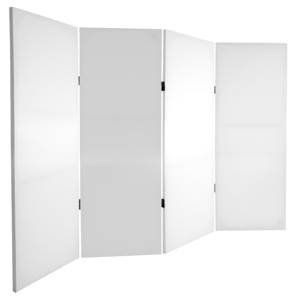 3 ft. Short Do It Yourself Canvas Folding Screen 4 Panel