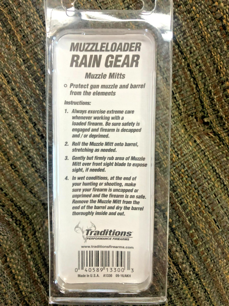 Traditions A1330 Muzzleloader Rain Gear 10pk