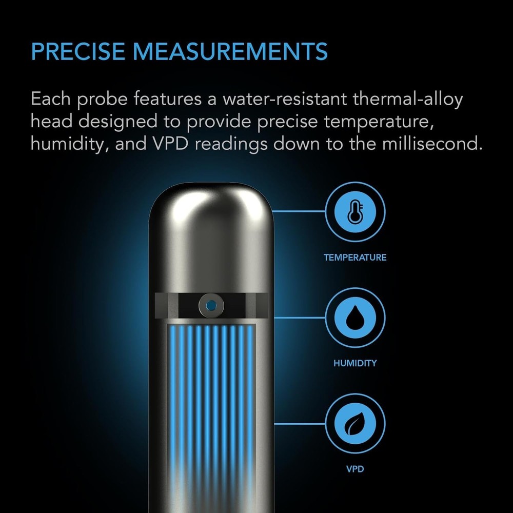 Controller Sensor Probe for Controller AI+ Stainless Steel 20’ Temperature Hu...