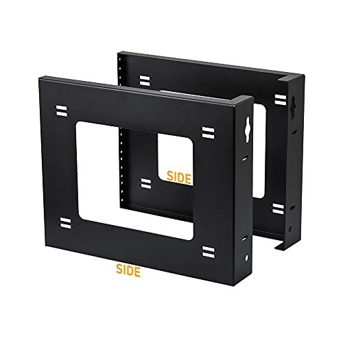 6U Open Frame Rack Wall Mount & Desktop Mount - No Assembly Server Rack for Netw