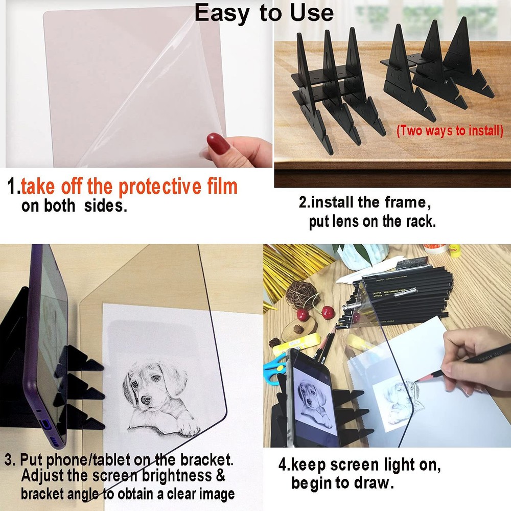Drawing Tracing Board Optical Image Drawing Board Light Copy Pad Image Projector