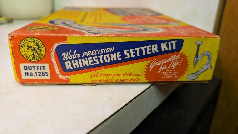 1954 Walco Precision Rhinestone Setter - Craft Tool with Instructions Used
