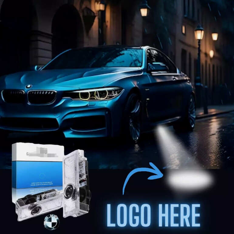 2pcs Car Door Projector Light 50th Anniversary For B-M-W E60 E63 E90 E92 E93