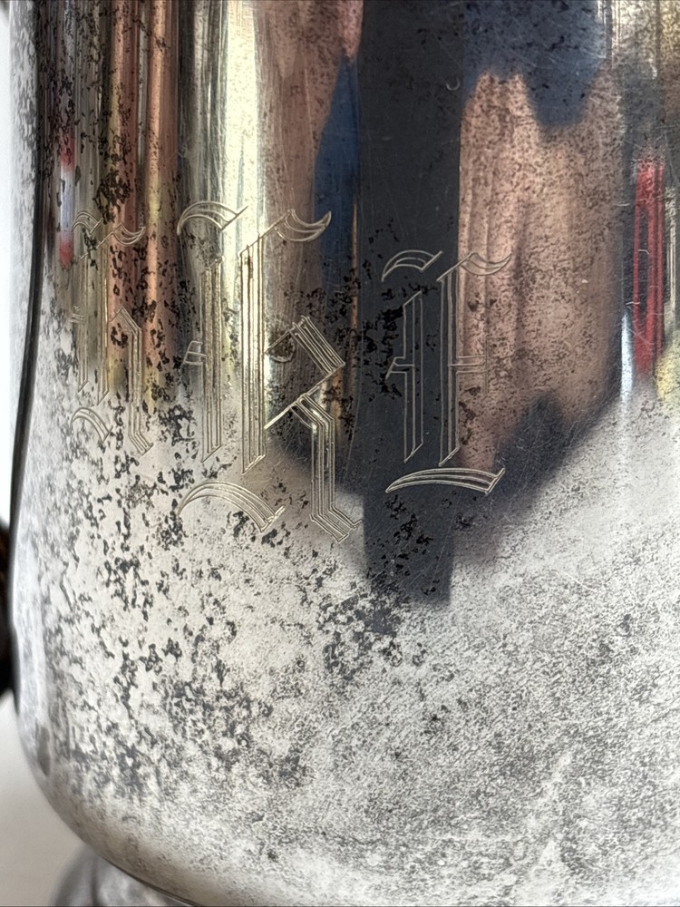 Vintage Concord Nickel Silver Double Handle Mug Cup