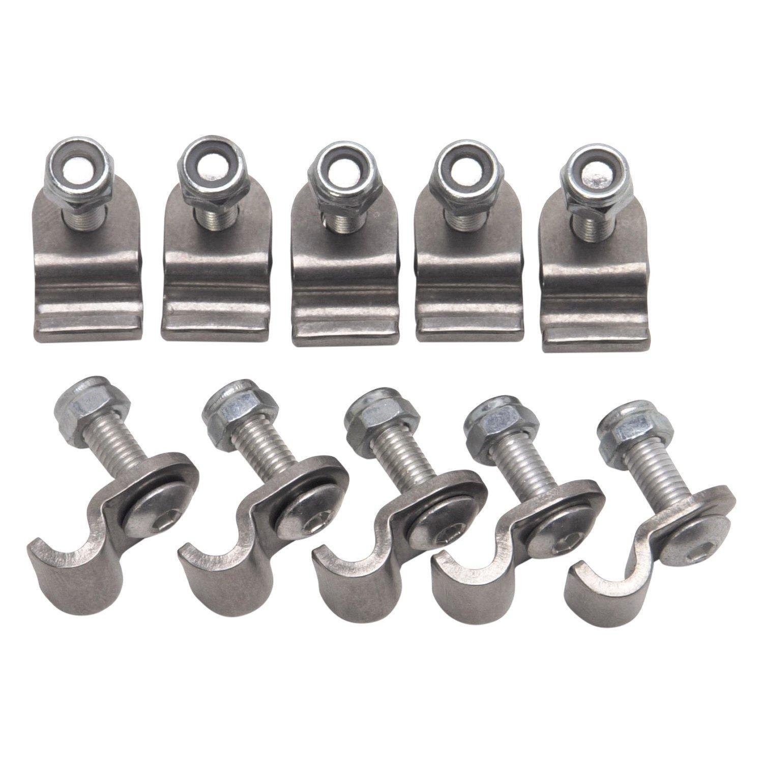 Russell 654030, 3/16In Ss Brake Line Clamps - 12Pk High Performance Racing Parts