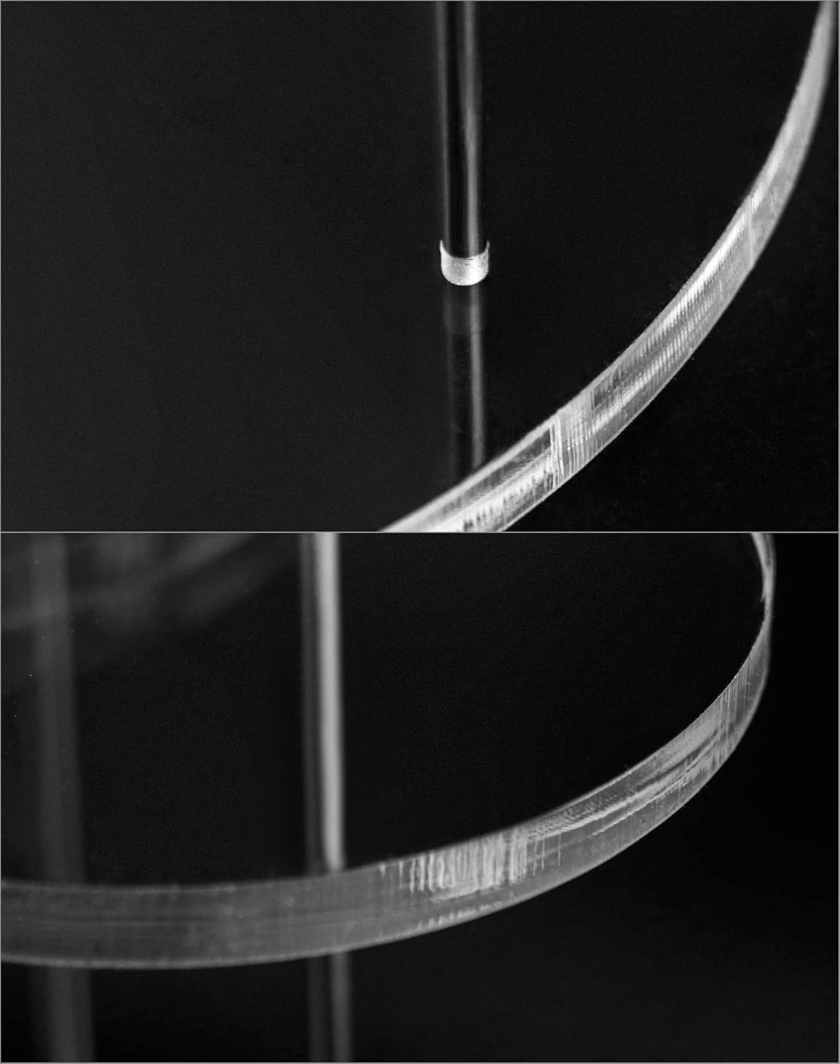 round Acrylic Products Display Riser Stands, 5 Tier Displaying Risers Display St