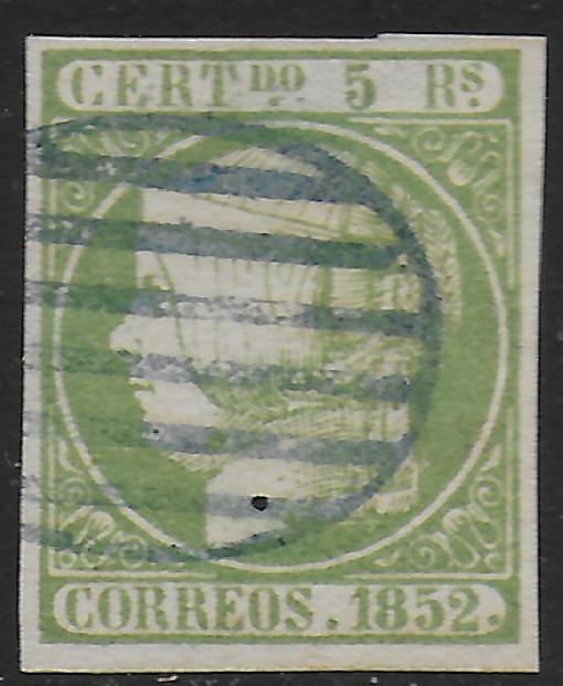 Spain stamps 1852 MI 15 CANC VF