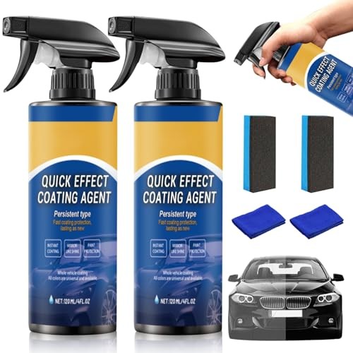 2pcs Car Coating Spray, Quick Effect Coating Agent, 2025 New Quickly Coat Car