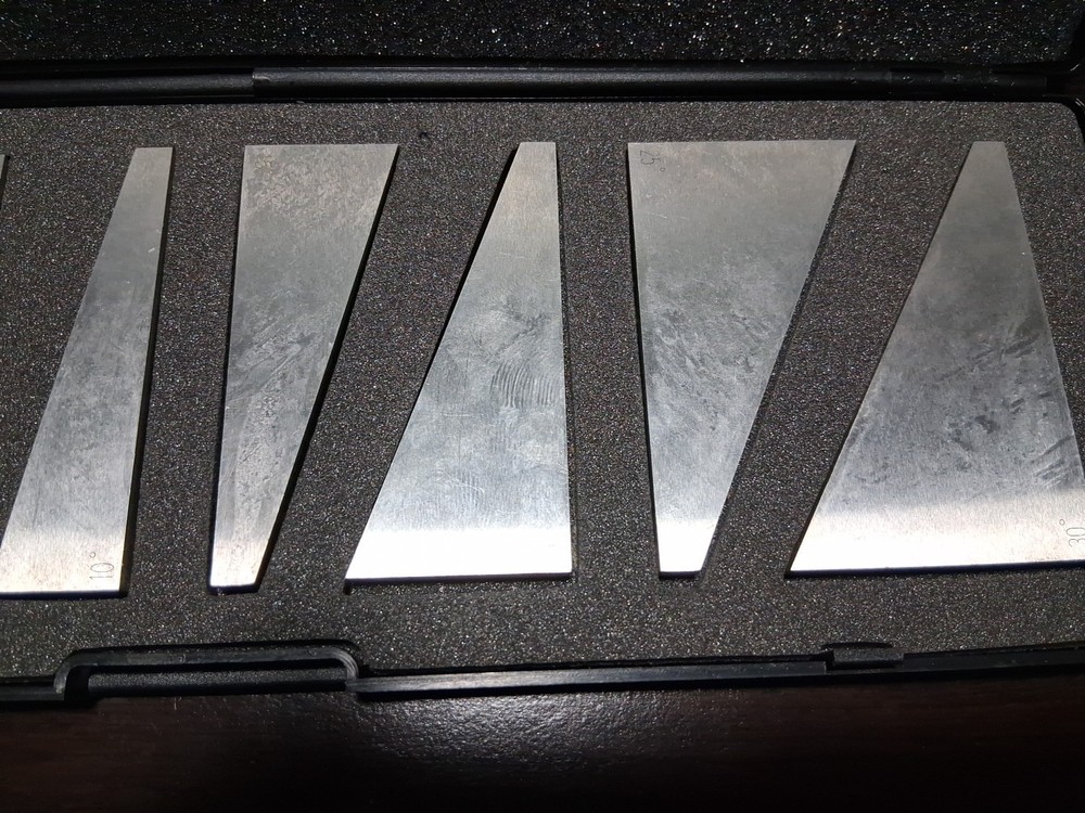Anytime tools 10 Pcs Angle Block Set 1 to 30° Angle Steel EUC