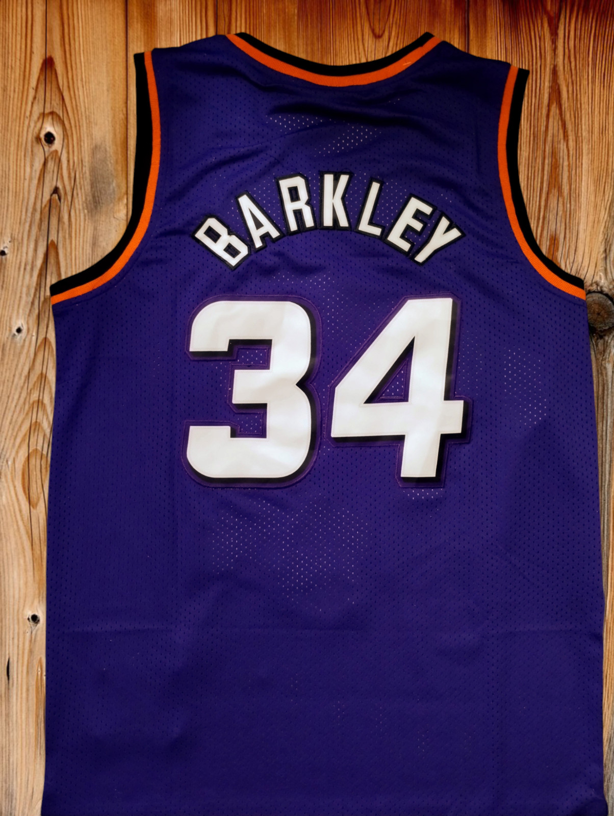 Phoenix Suns Jersey Charles Barkley #34 Throwback Jersey Men's Purple