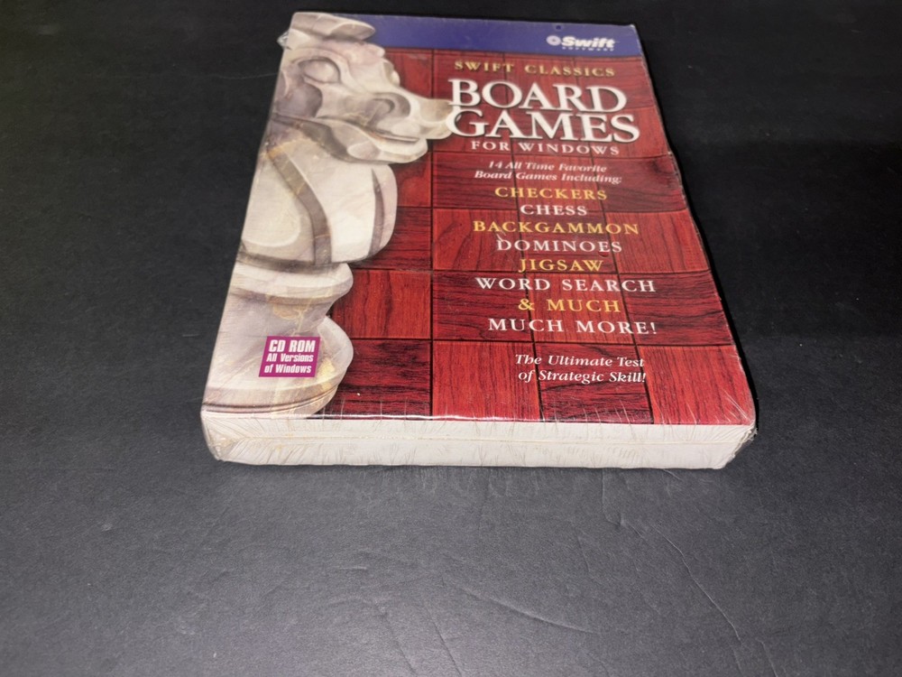 Swift Classics Board Games CD Rom - NEW For Windows