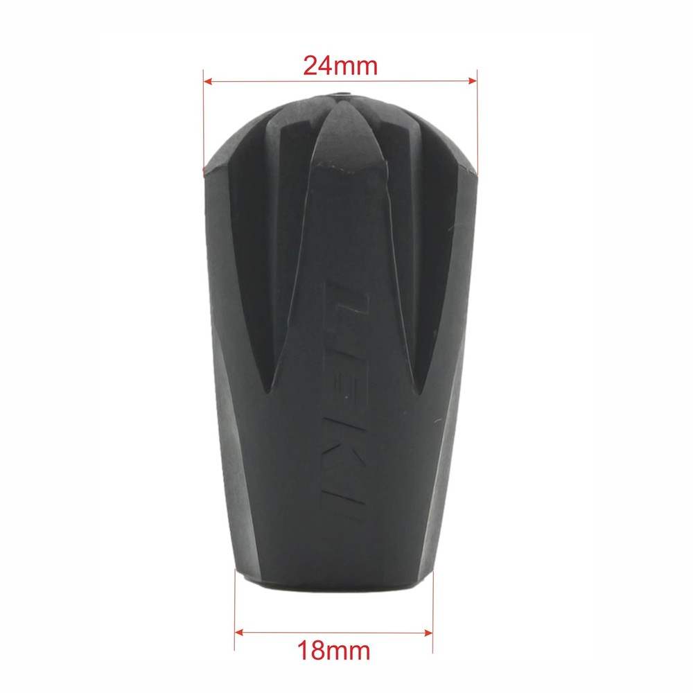 LEKI Walking Rubber Tip 44-54, Black