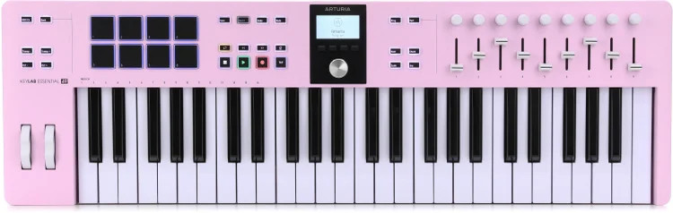 Arturia KeyLab Essential mk3 49-key Keyboard Controller - Rose Quartz