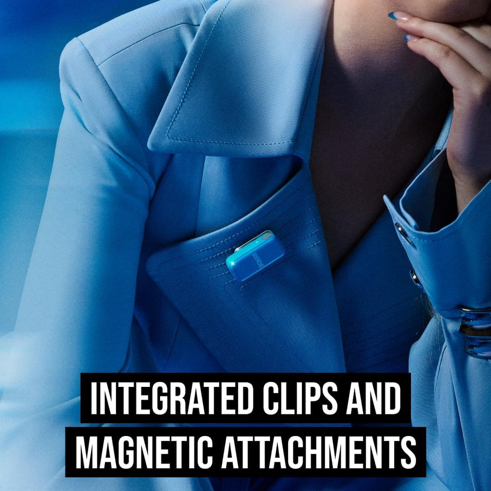 Wireless Micro - Compact Wireless Microphone, Two Mics with Charge Case for Smar