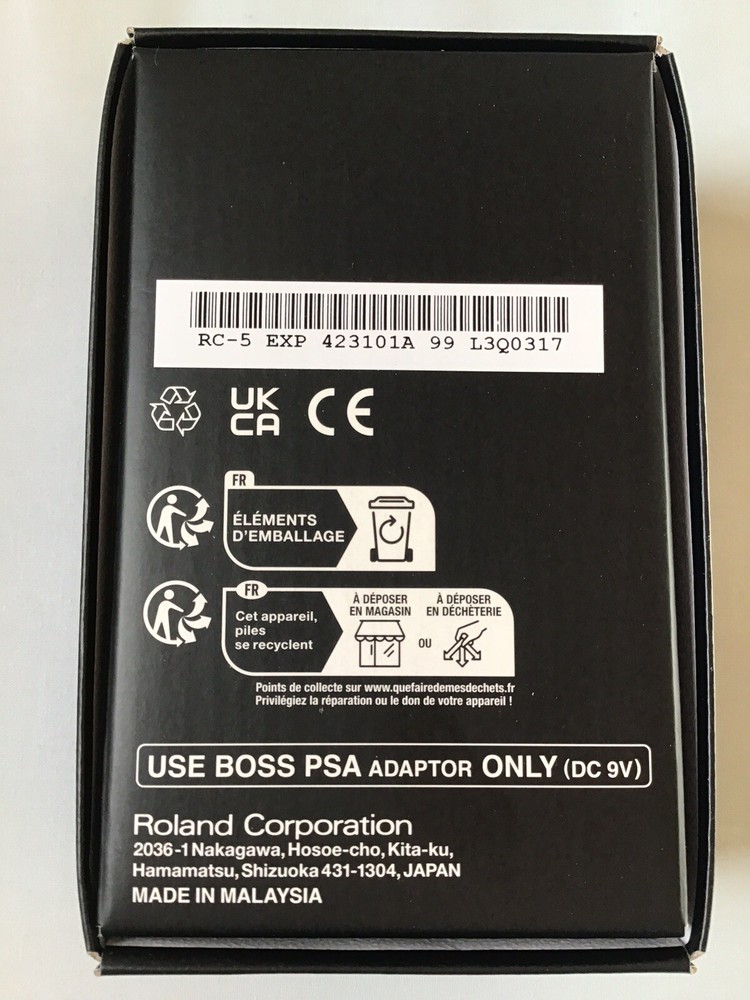 BOSS RC-5 LOOP STATION Guitar Effect Pedal