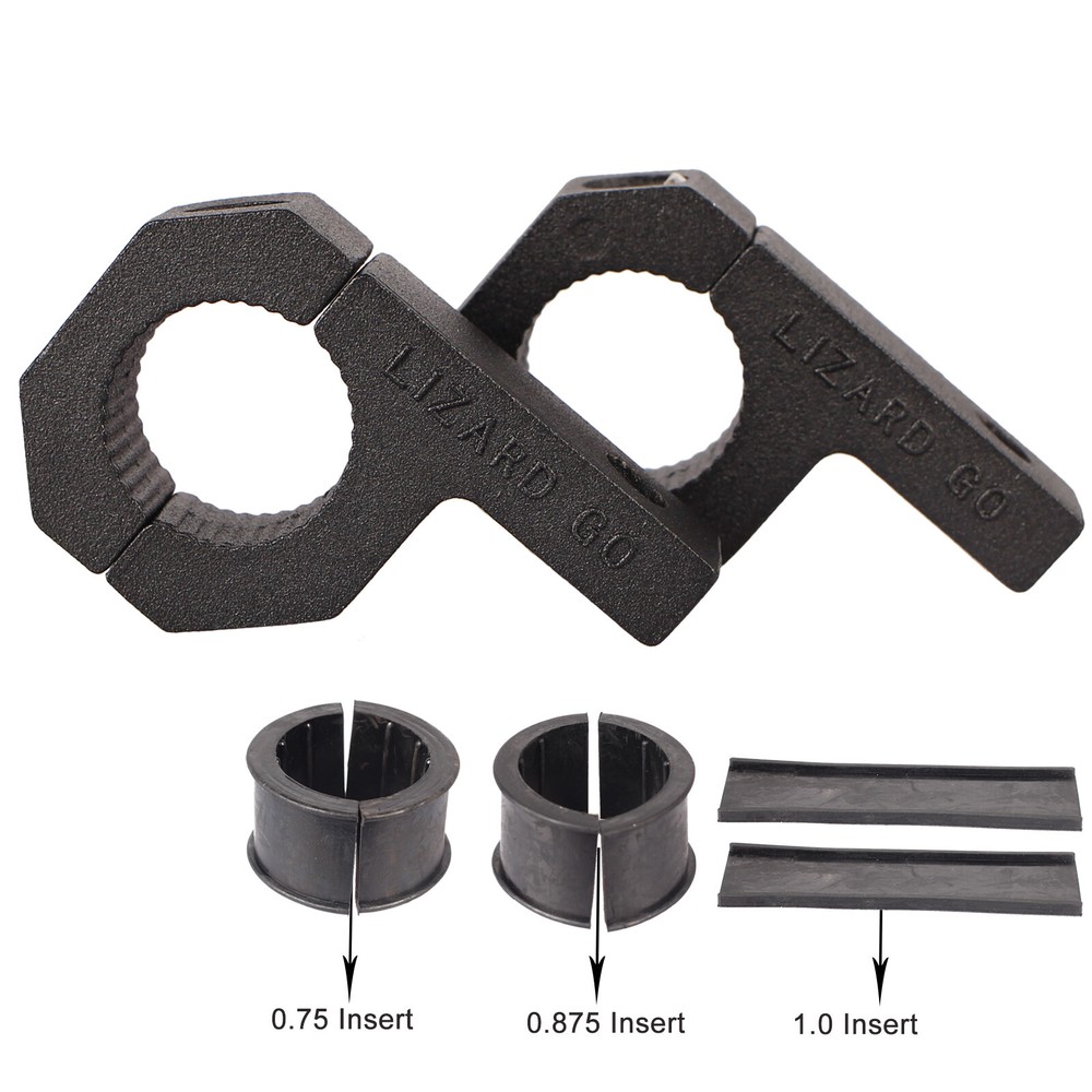 0.75-1 inch ATV UTV Handlebar Whip Flag Mounting Bracket Work Light Bar Mounts