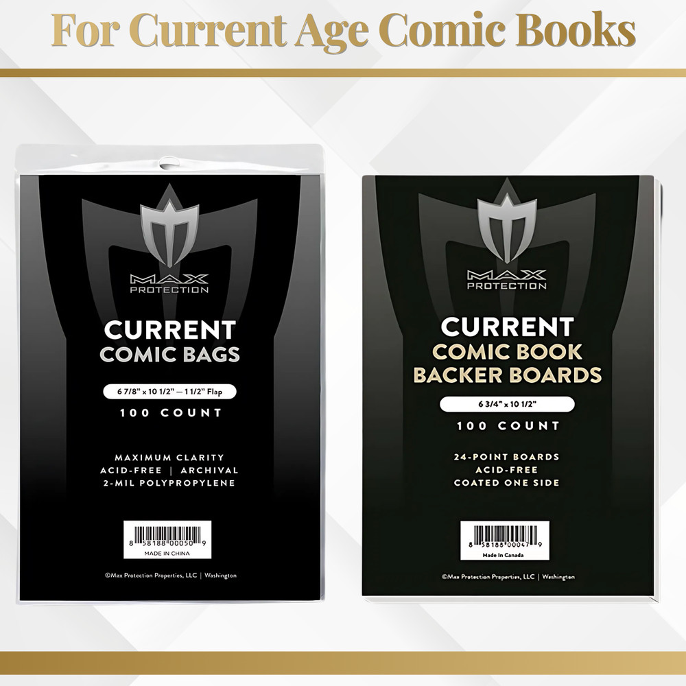 Max Protection Current comic bags and boards