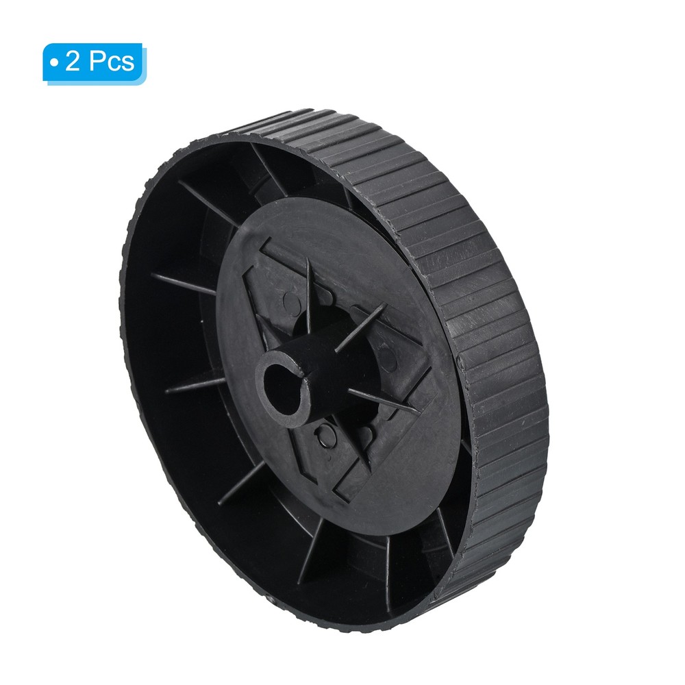 2 Pack 4.7" Plastic Universal Air Compressor Wheel with 0.5" Dia. Hole