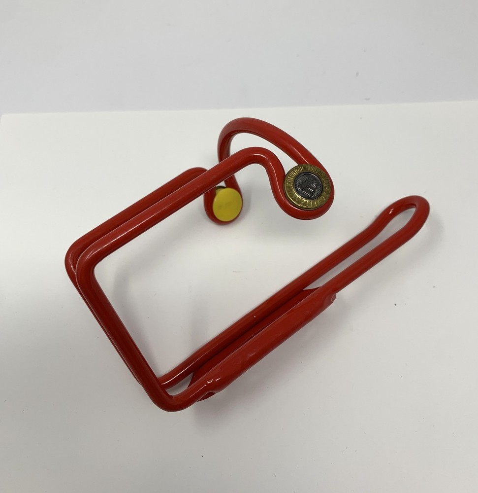 Elite Lightweight Tubular Red Bottle Cage
