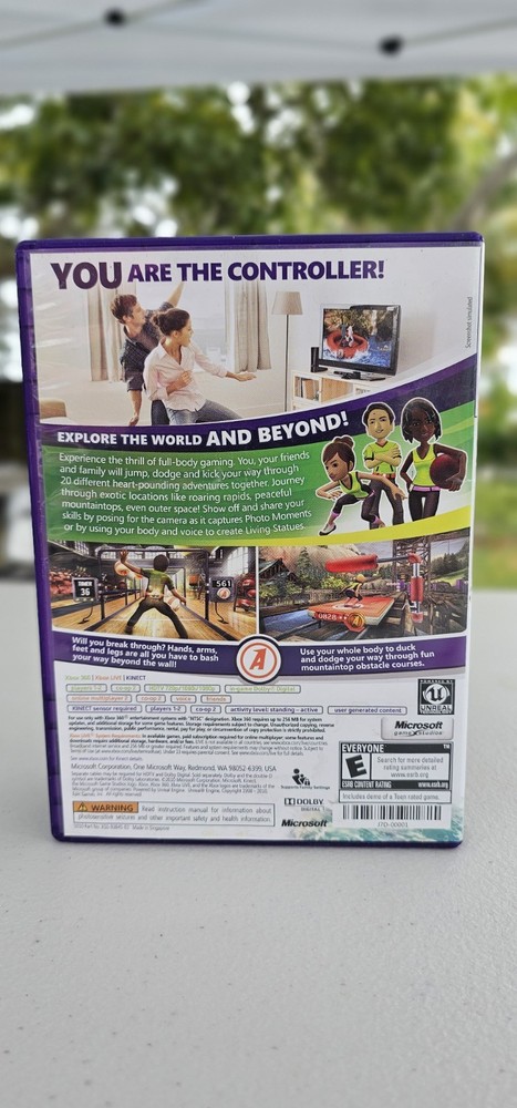 Xbox 360 Kinect Bundle Lot with 3 Games. (READ DESCRIPTION)