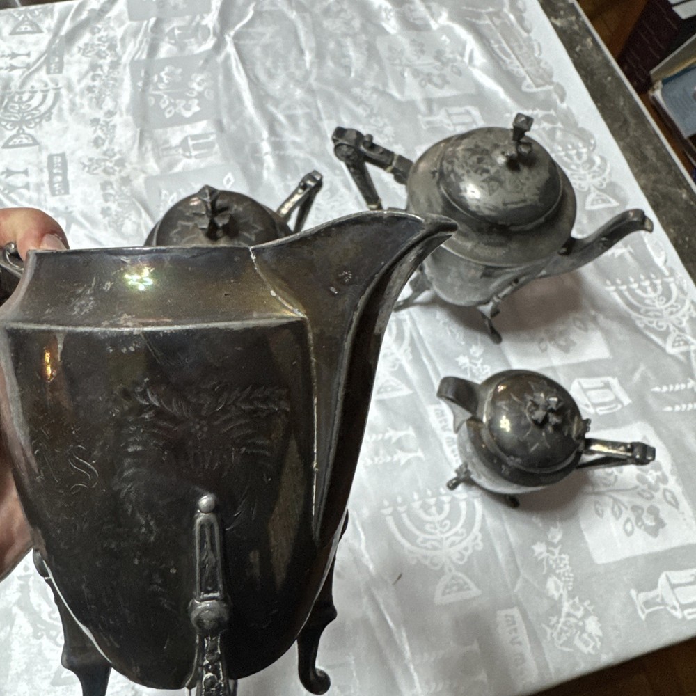 Meriden B. Company tea set 1877