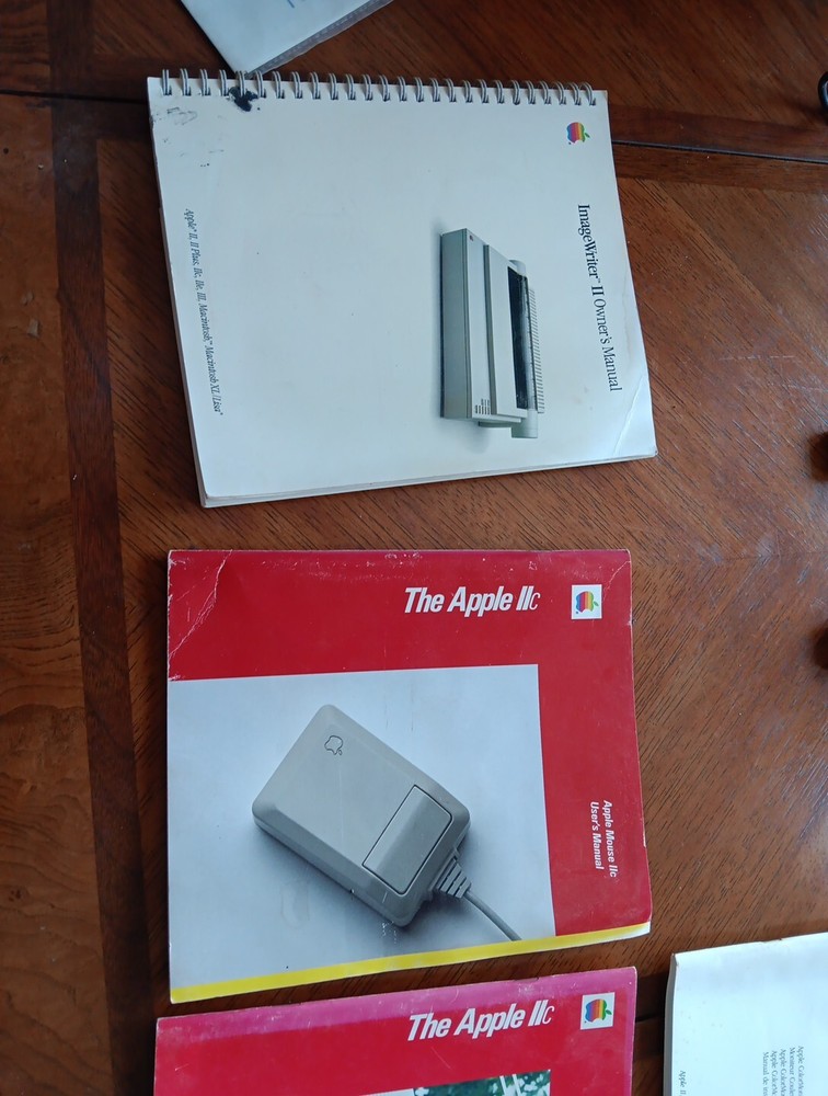 Vintage Apple IIc 2c A2S4100 - Computer and Power Supply Plus Extras Mouse, Disk