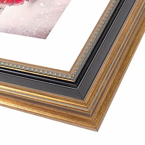 16x20 Picture Frame with Mat for 11x14 Photo Shatter Resistant Glass Wall Mount