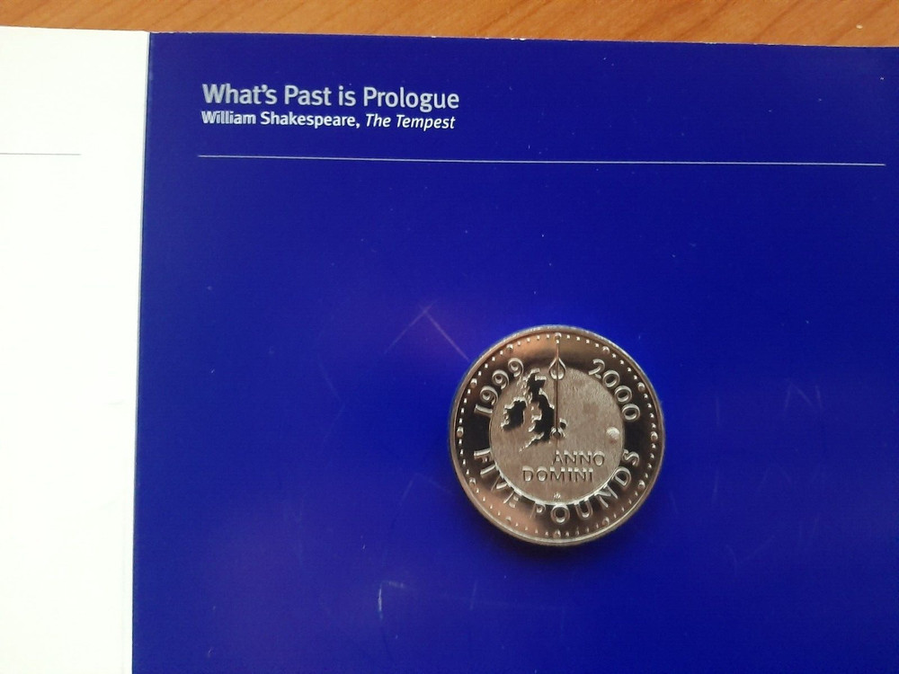 2000 Millennium Five Pound £5 Royal Mint blister pack Minted at The Dome