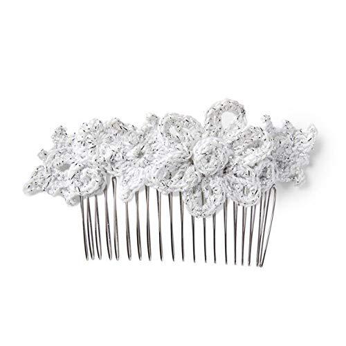 Metallic Crochet Thread 10 White/Silver