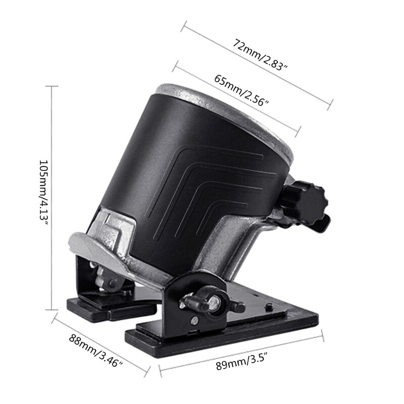 Router Base Plate Template Guide Woodworking Milling Machine Base 65mm Tilt Base