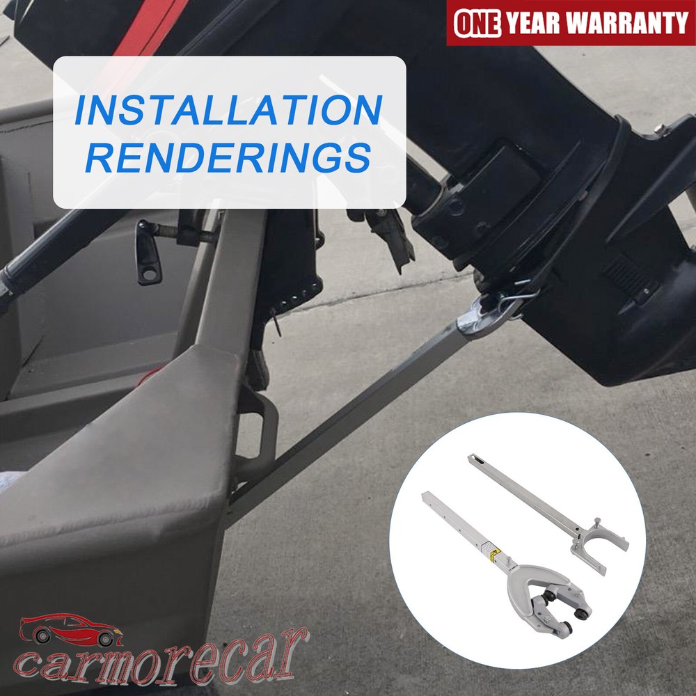 400-RB Adjustable Transom Saver, 27-36", Composite Head Holds Engine