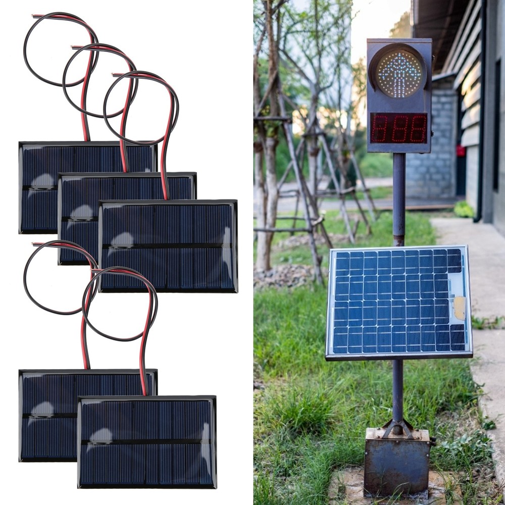 5pcs Polysilicon Solar Panel Module For Solar Landscape Lights Solar Phone Charg