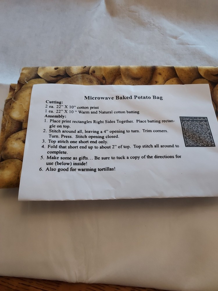 MICROWAVE BAKED POTATO BAG