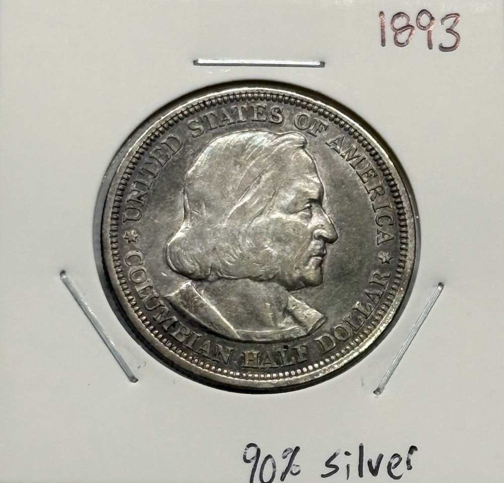 1893 Columbian Exposition Commemorative Half Dollar, 90% Silver! 🔥