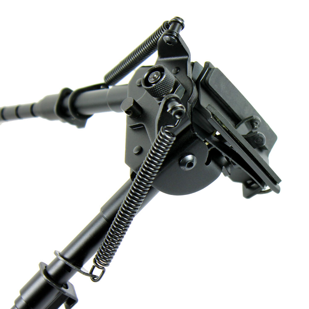 6" to 9" Adjustable Spring Return Swivel / Rotating Bipod with Rail Adapter