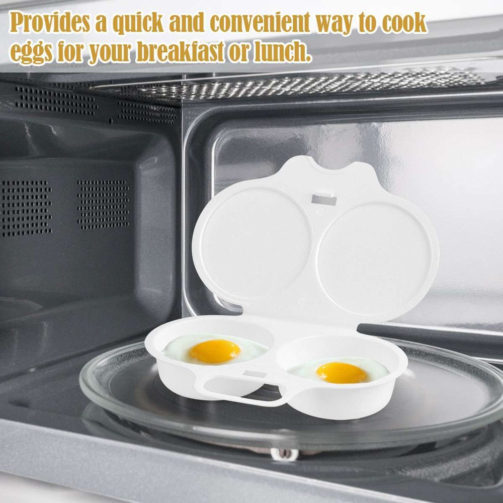 Poached Egg Maker Microwave Egg Steamer DIY Eggs Round Poached Eggs 2 Eggs
