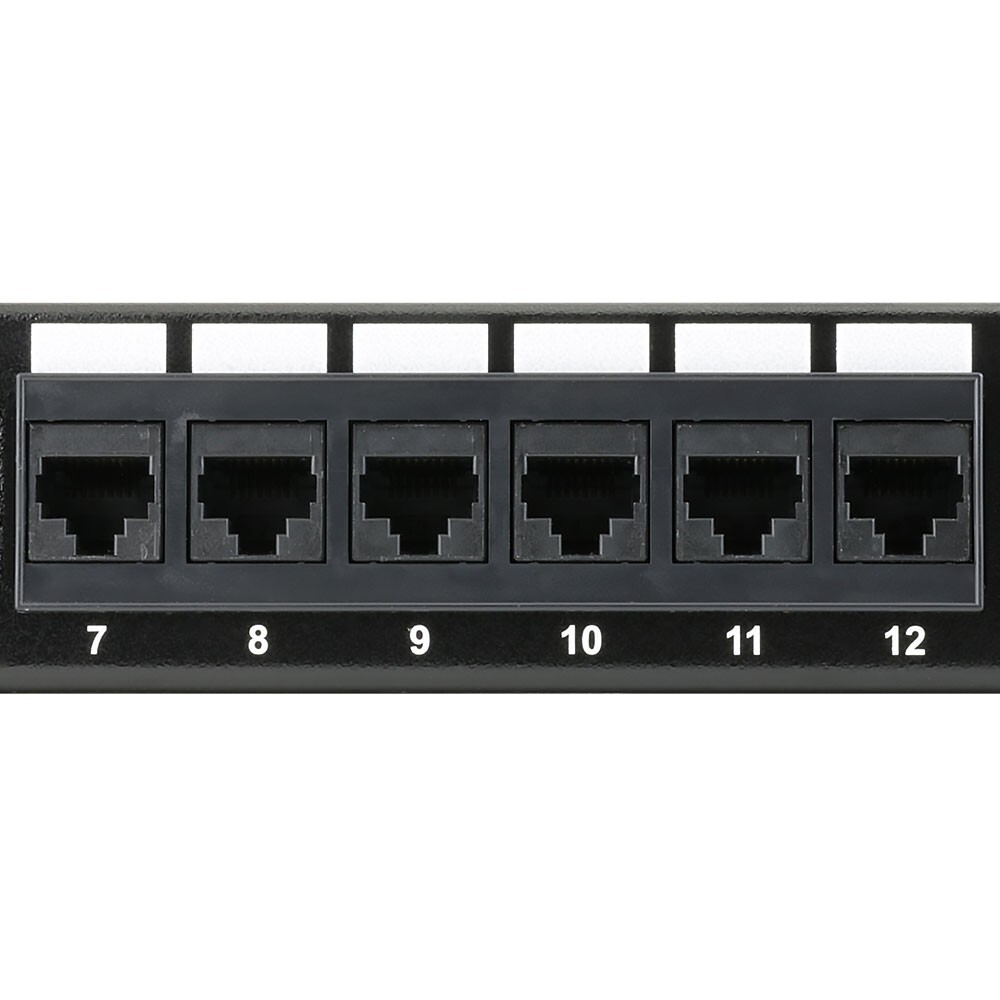 Construct Pro 24-Port Cat5e Rack Mount Patch Panel (19”/1U, RoHS Approved)