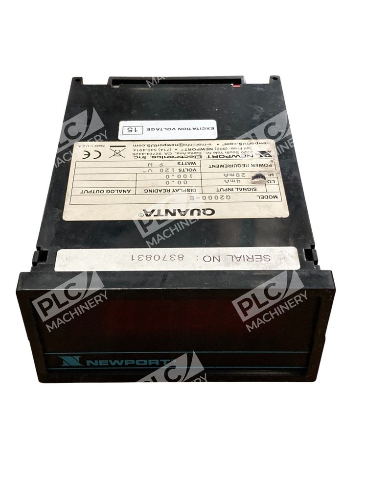Newport Quanta Q2000-E Digital Panel Meter 4-20mA Process Signal
