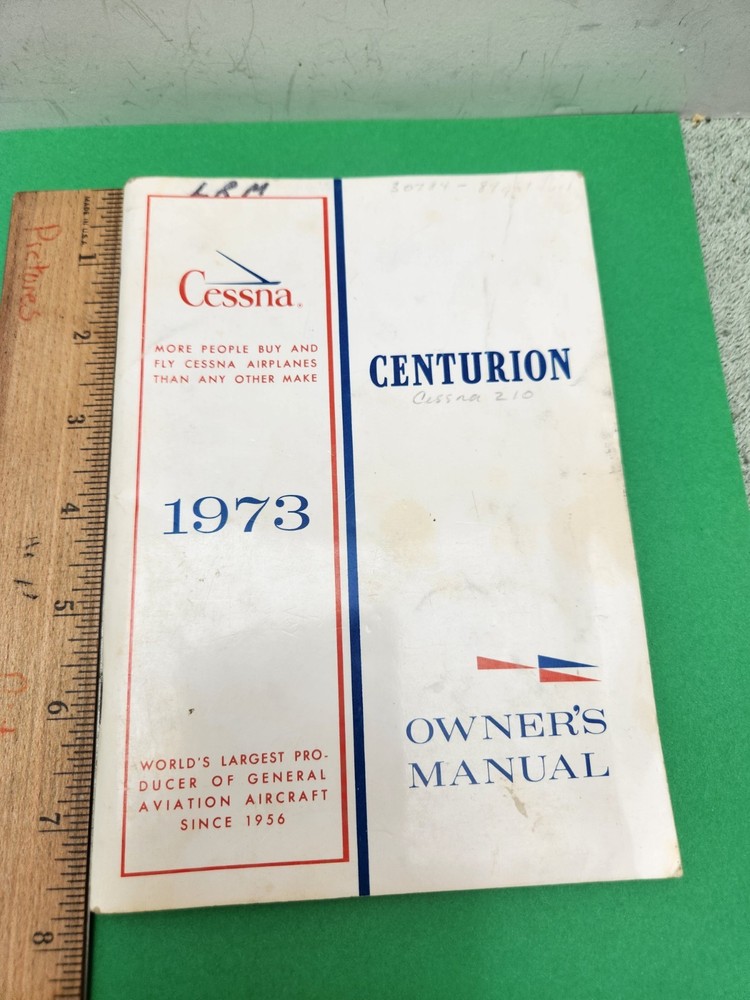 1973 Cessna Centurion Owner's Manual