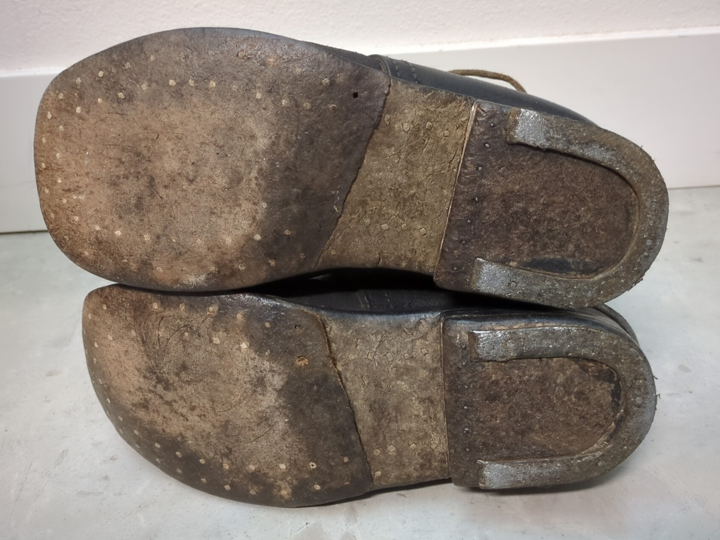 Vintage C&D Jarnagin Civil War Repro Brown Leather Brogan Shoes US Men Size 9.5