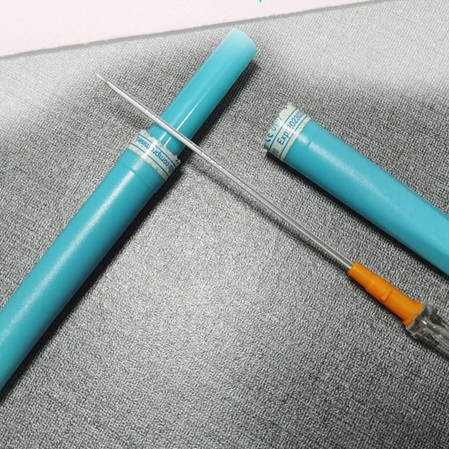 2pcs Rescue Tension Pneumothorax Needle Chest Decompression EDC First Aid 14G