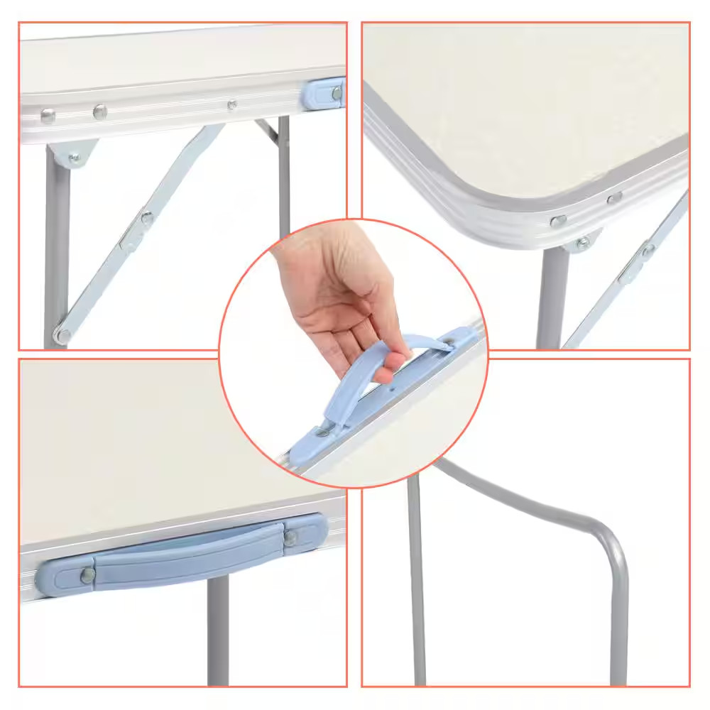 Rectangle Aluminum Folding Picnic Table